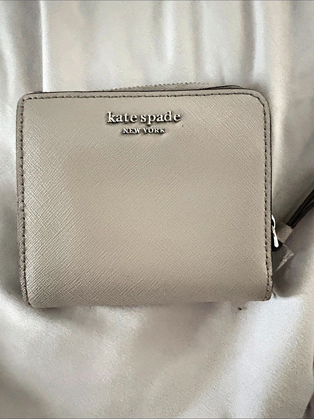 Kate Spade New York Zip Around Wallet in Gray
